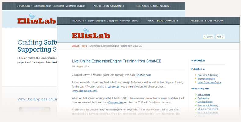 Creat-ee featured on Ellislab.com